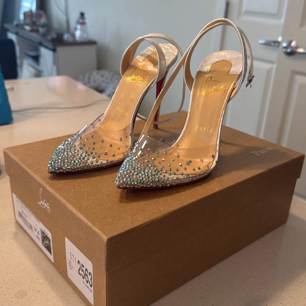 Authentic Christian Louboutin Spikaqueen Heels size 37.5